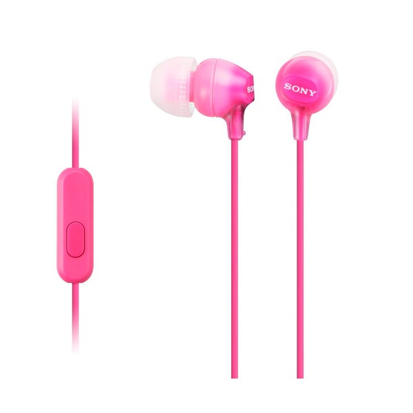 Sony mdrex15appi rosa auriculares con micrófono